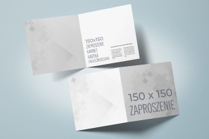 Zaproszenia - format 150x150 mm